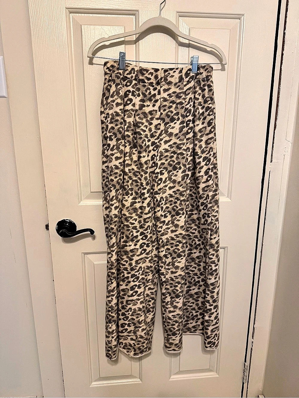 Aerie Street Trouser Leopard Wide Leg Pants Size XS